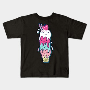 Cartoon ice cream Kids T-Shirt